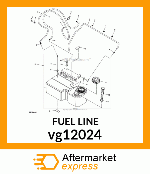 TUBE, FUEL PICKUP W/SCREEN vg12024