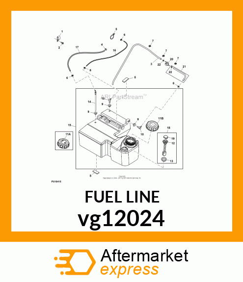 TUBE, FUEL PICKUP W/SCREEN vg12024