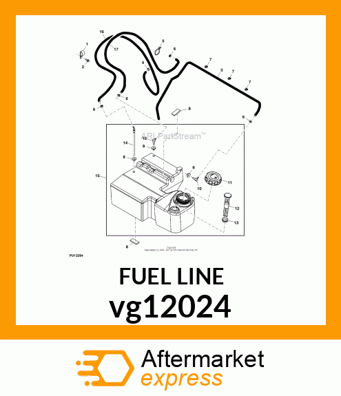 TUBE, FUEL PICKUP W/SCREEN vg12024