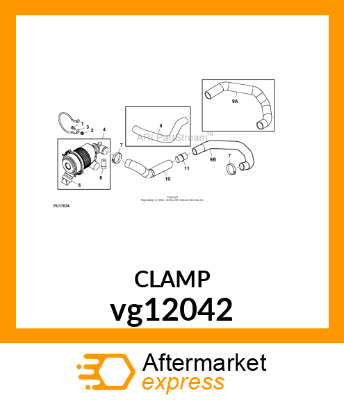 CLAMP, AIR CLEANER MOUNTING vg12042