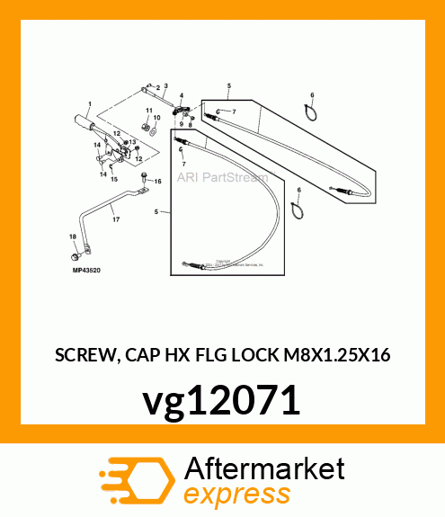 SCREW, CAP HX FLG LOCK M8X1.25X16 vg12071