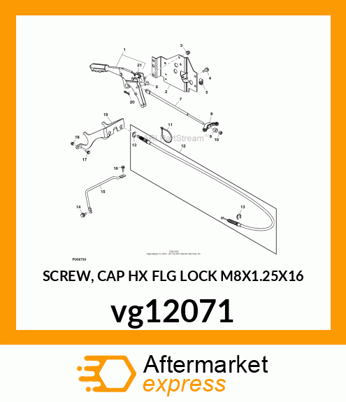 SCREW, CAP HX FLG LOCK M8X1.25X16 vg12071