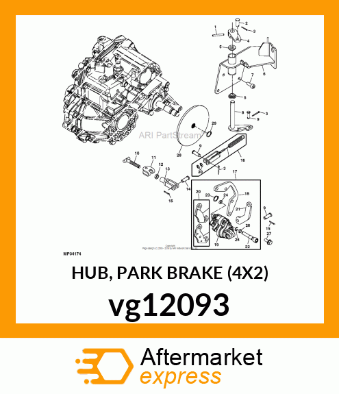 HUB, PARK BRAKE (4X2) vg12093