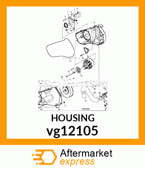 HOUSING, CLUTCH (LH) vg12105