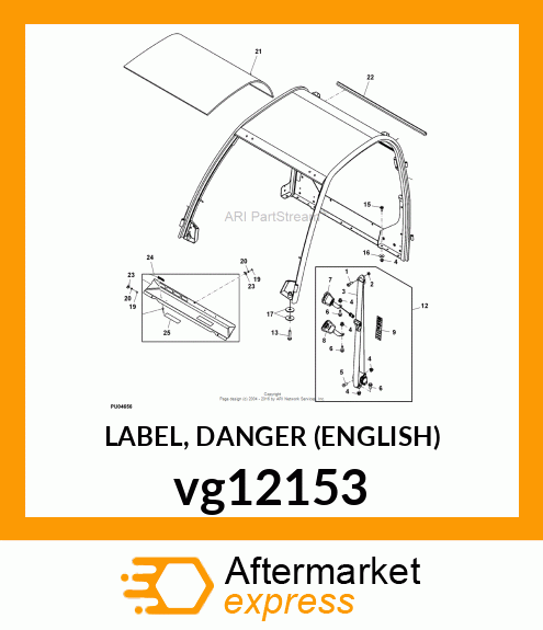 LABEL, DANGER (ENGLISH) vg12153