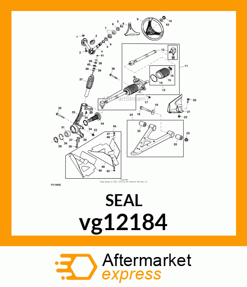 GROMMET, STEERING SHAFT vg12184