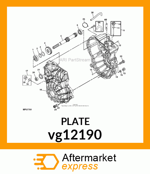 PLATE, CALIPER MNT, B.C. DIA. 126 vg12190