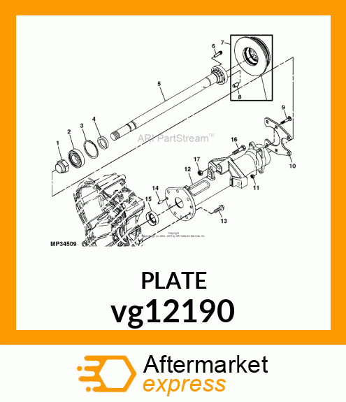 PLATE, CALIPER MNT, B.C. DIA. 126 vg12190