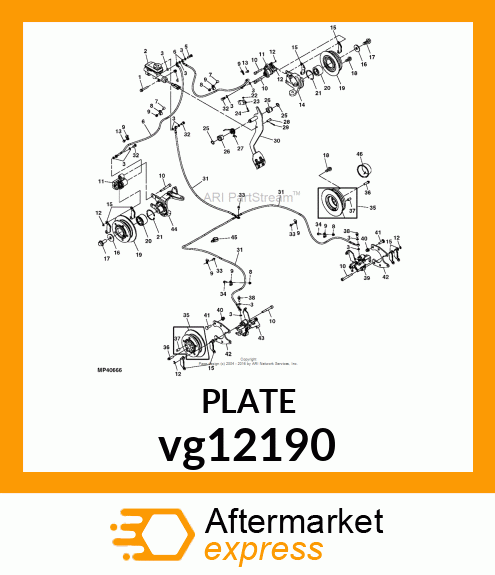 PLATE, CALIPER MNT, B.C. DIA. 126 vg12190