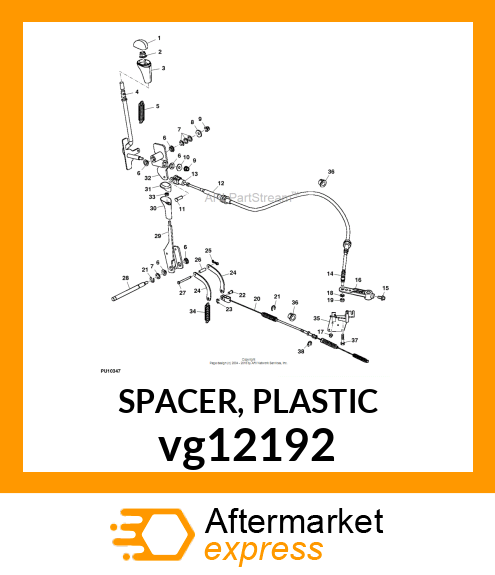 SPACER, PLASTIC vg12192