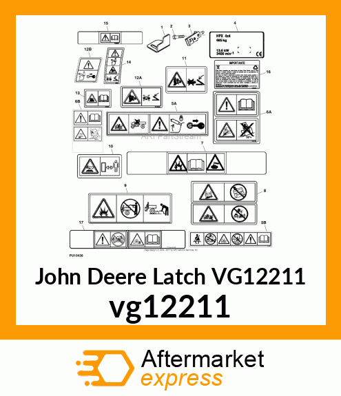 LATCH, CARGO BOX (EXPORT) vg12211