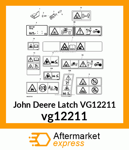 LATCH, CARGO BOX (EXPORT) vg12211