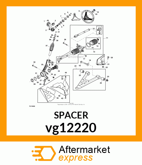 WASHER, UPPER STRUT vg12220