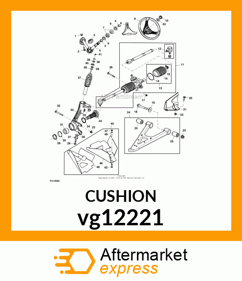 CUSHION, UPPER STRUT vg12221