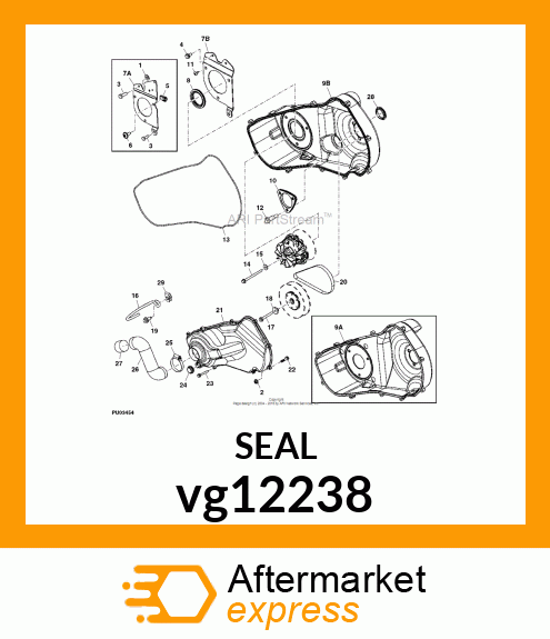 SEAL, ENGINE SHAFT vg12238