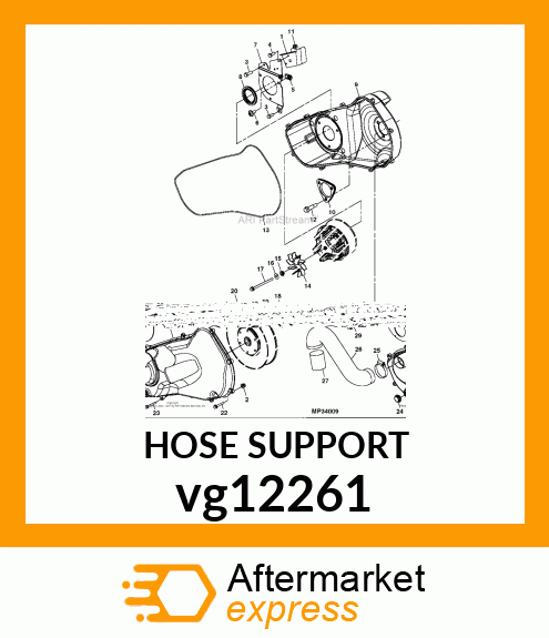 SUPPORT, INLET HOSE vg12261