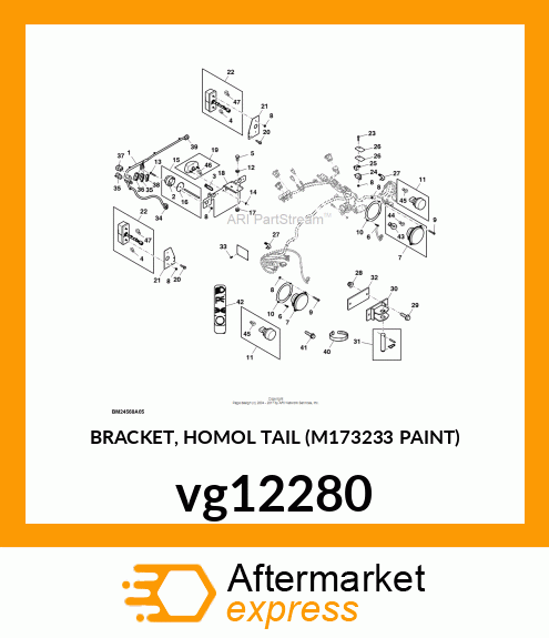 BRACKET, HOMOL TAIL (M173233 PAINT) vg12280