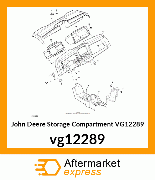 COMPARTMENT, GLOVE vg12289