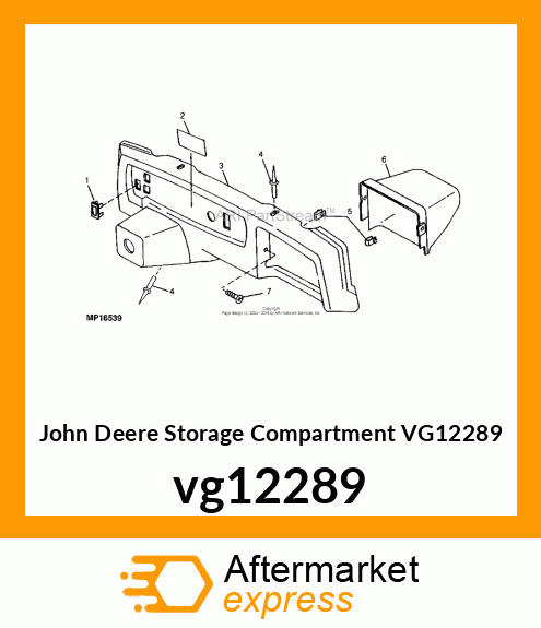 COMPARTMENT, GLOVE vg12289