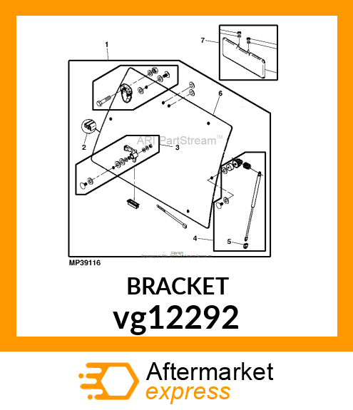 BRACKET, SNAP vg12292