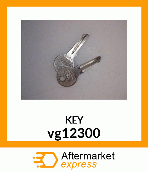 KEY, HARD DOOR vg12300