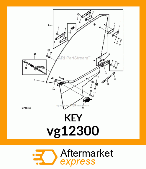 KEY, HARD DOOR vg12300