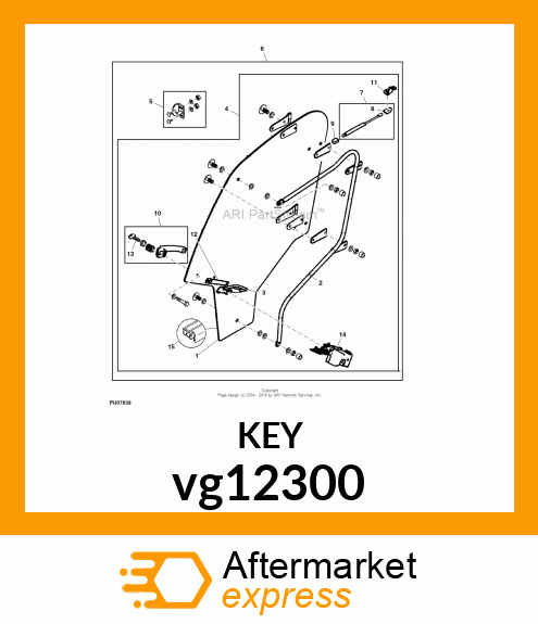 KEY, HARD DOOR vg12300