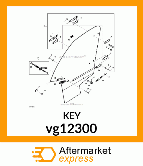 KEY, HARD DOOR vg12300