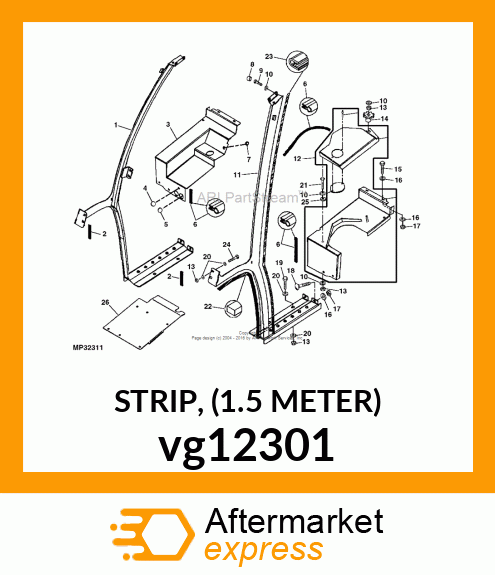 STRIP, (1.5 METER) vg12301