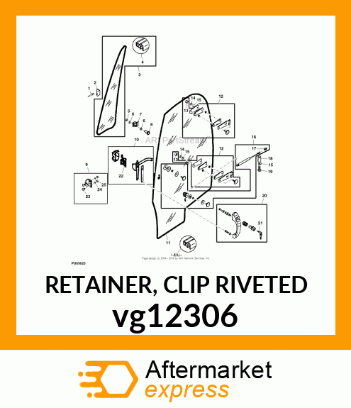 RETAINER, CLIP RIVETED vg12306