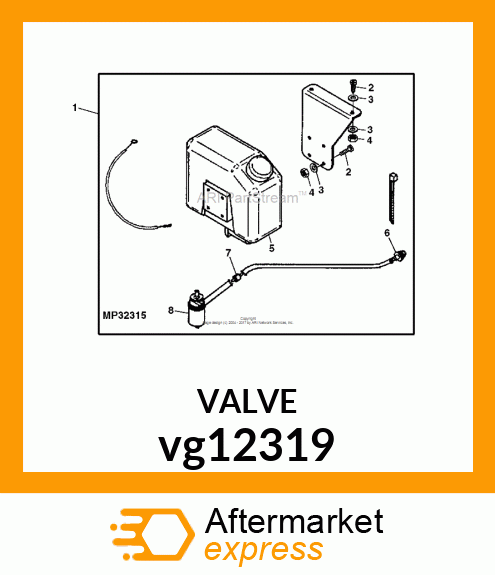 HAND OPERATED VALVE, VALVE, ONE WAY vg12319