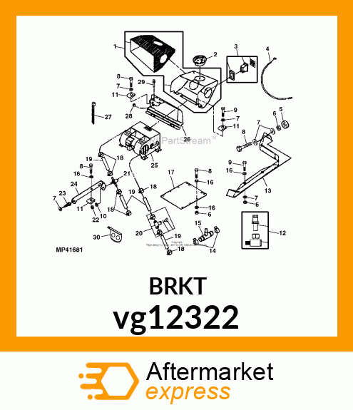 BRACKET, BRACKET, VALVE vg12322