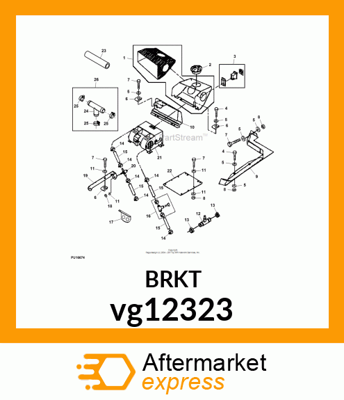 BRACKET, BRACKET, PLENUM vg12323