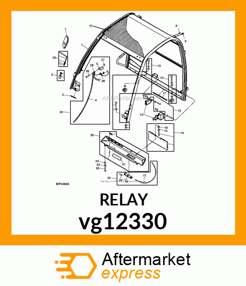 RELAY, RELAY (12 VOLT) vg12330