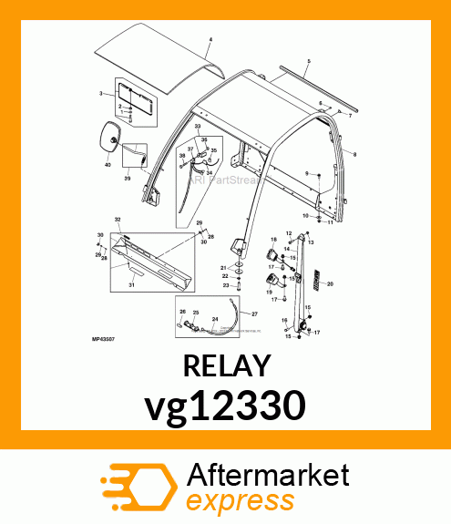 RELAY, RELAY (12 VOLT) vg12330