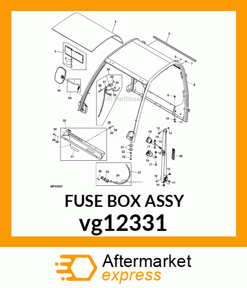 FUSE BOX, FUSE BOX vg12331