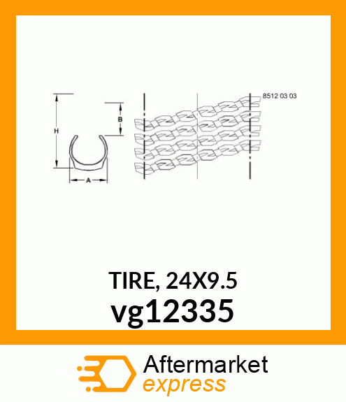 TIRE, 24X9.5 vg12335