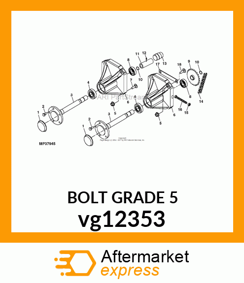 BOLT, WHEEL vg12353