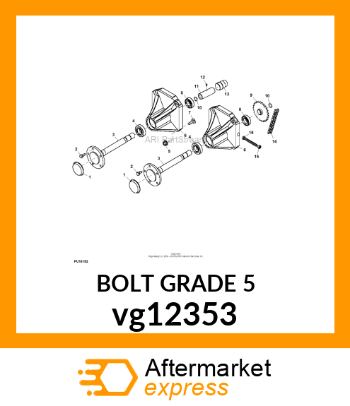 BOLT, WHEEL vg12353