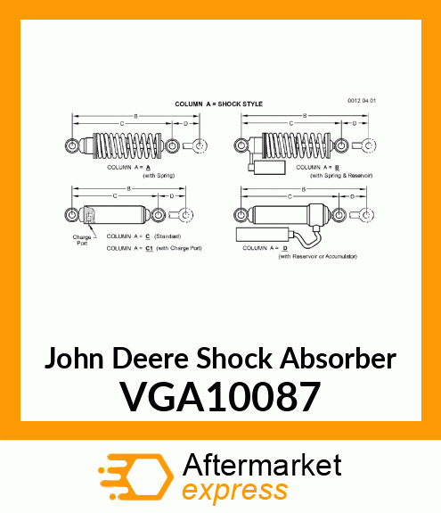 SHOCK ABSORBER, REAR VGA10087