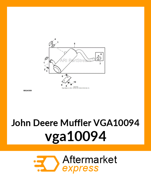 MUFFLER, GAS vga10094