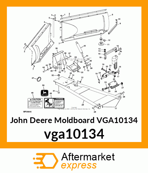 MOLDBOARD AY, R.H. vga10134