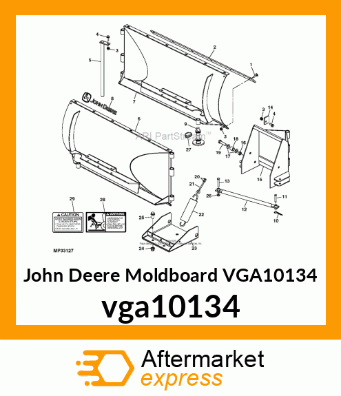 MOLDBOARD AY, R.H. vga10134