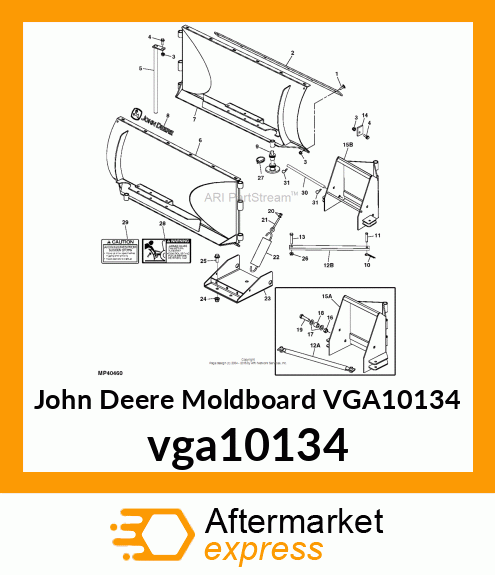 MOLDBOARD AY, R.H. vga10134