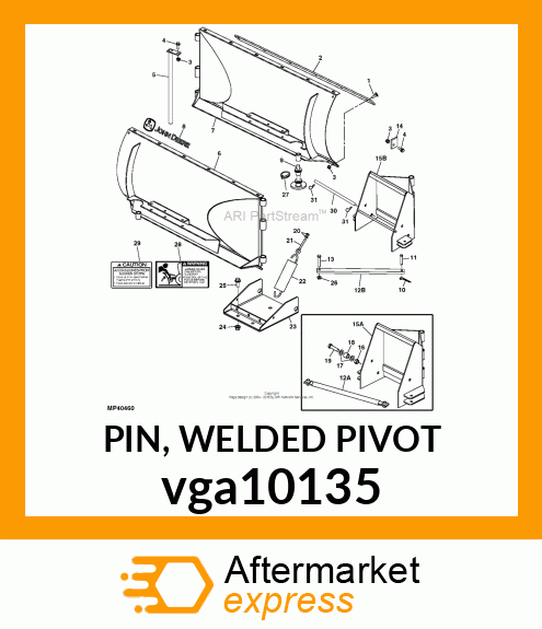 PIN, WELDED PIVOT vga10135