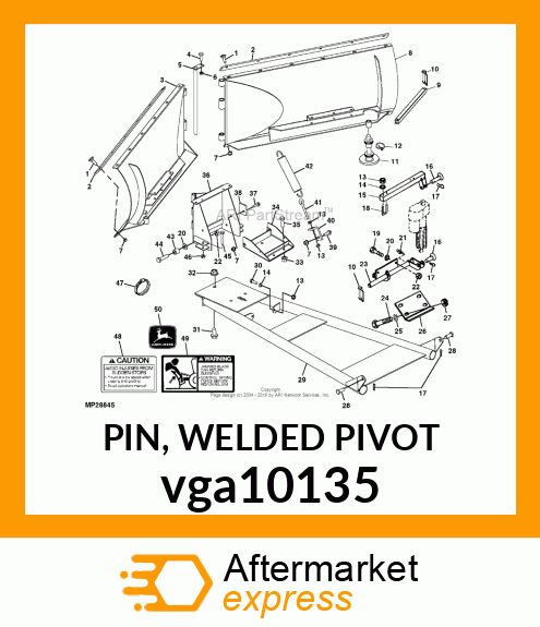 PIN, WELDED PIVOT vga10135