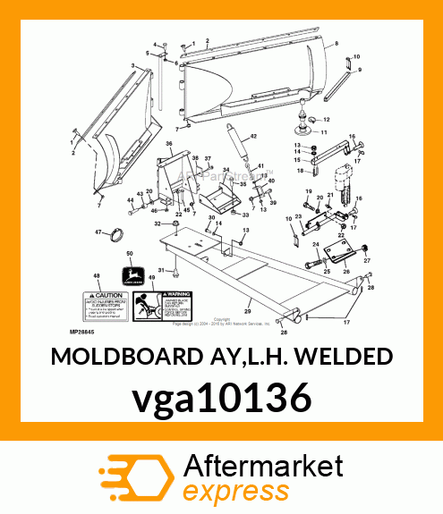 MOLDBOARD AY,L.H. vga10136