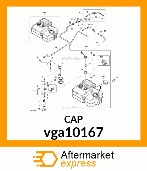 CAP, FUEL VGA10167