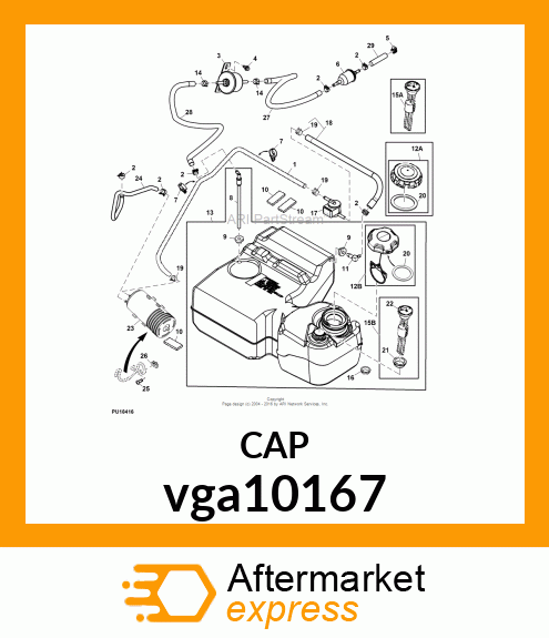 CAP, FUEL VGA10167