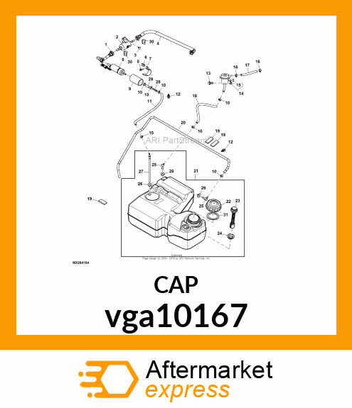 CAP, FUEL VGA10167